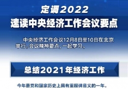 齊齊哈爾全文＋速覽！中央經(jīng)濟(jì)工作會議定調(diào)2022